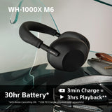 Sony WH-1000XM6 Wireless Noise-Canceling Over-Ear Headphones (Black)