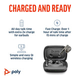 Poly Voyager Free 60 with Basic Charge Case (Black, BT700C)
