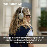 Sony WH-1000XM5 Wireless Noise-Canceling Over-Ear Headphones (Smoky Pink)