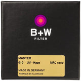 B+W 010 UV-Haze MRC Nano Master Filter (30.5mm) (1101494) - Norwich Cameras