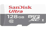Sandisk microSD Ultra Class 10 (No Adapter) (128GB, SDSQUNR-128G-GN6MN) - Norwich Cameras
