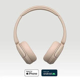 Sony WH-CH520 Wireless Over-Ear Headphone (Beige) - Norwich Cameras