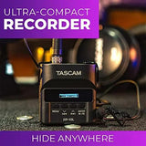 Tascam DR-10L Pro Micro Portable Audio Recorder with Lavalier Microphone (Black) - Norwich Cameras
