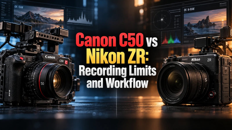 Canon C50 vs Nikon ZR: Recording Limits and Workflow Trade-offs