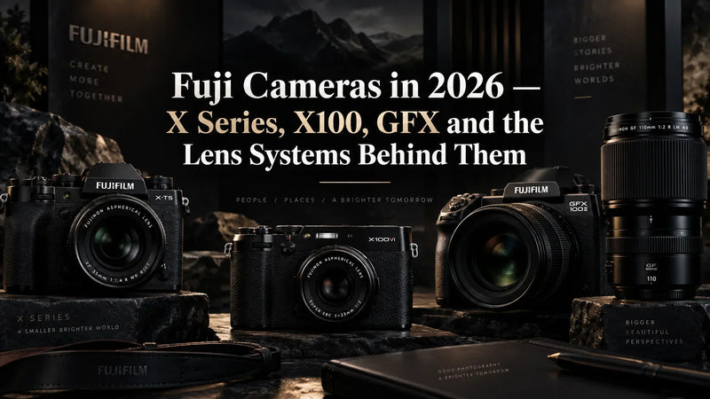 Fuji Cameras in 2026 X Series, X100, GFX and the Lens Systems Behind Them