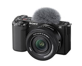 Sony ZV-E10 Mirrorless Camera with 16-50mm II Lens (ILCZV-E10K) (Black)