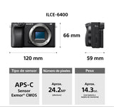 Sony A6400 Black (Kit with 16-50mm f/3.5-5.6 II mm) (ILCE-6400KB)