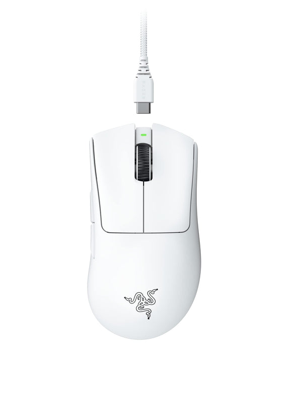 Razer DeathAdder V3 Pro Gaming Mouse (White, RZ01-04630200-R3A1)