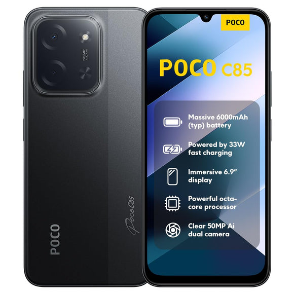 Poco C85 (Global) (128GB+6GB, Black)