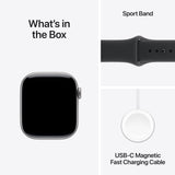 Apple Watch Series 11 42mm (GPS) (MEQX4, Space Grey Aluminium Black Sport Band - M/L)