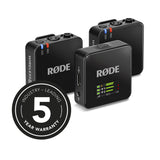 Rode Wireless GO (Gen 3) 2-Person Compact Digital Wireless Microphone System/Recorder (2.4 GHz, Black)