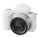 Sony ZV-E10 Mirrorless Camera with 16-50mm and 55-210mm Lens (ILCZV-E10Y) (White)