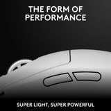 Logitech G PRO X Superlight 2 Wireless Gaming Mouse (White, 910-006640)
