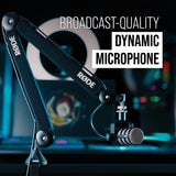 Rode PodMic Dynamic Podcasting Microphone (Black)