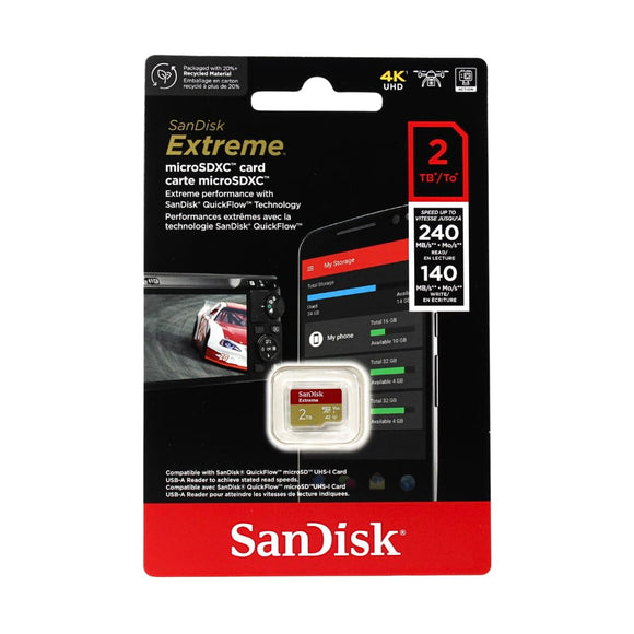 Sandisk microSDXC Extreme (2TB, SDSQXAV-2T00-GN6MN)