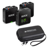 Rode Wireless GO (Gen 3) 2-Person Compact Digital Wireless Microphone System/Recorder (2.4 GHz, Black)