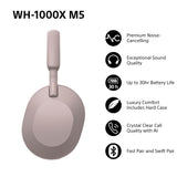Sony WH-1000XM5 Wireless Noise-Canceling Over-Ear Headphones (Smoky Pink)