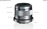 Olympus M.Zuiko 45mm F/1.8 (Silver) Olympus