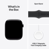 Apple Watch Series 10 46mm (GPS) (MWWQ3, Jet Black Aluminium Black Sport Band - M/L)
