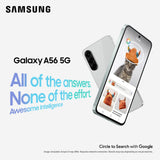 Samsung Galaxy A56 (A566B-DS, 5G) (256GB+12GB, Awesome Light Gray)