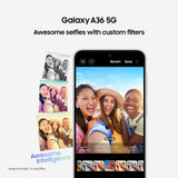 Samsung Galaxy A36 (A366E-DS, 5G) (256GB+8GB, Awesome Lavender)