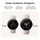 Google Pixel Watch 3 (41mm) Wifi (Polished Silver + Rose Quartz Band)