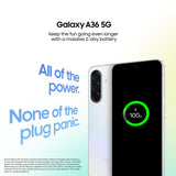 Samsung Galaxy A36 (A366E-DS, 5G) (256GB+8GB, Awesome Lavender)