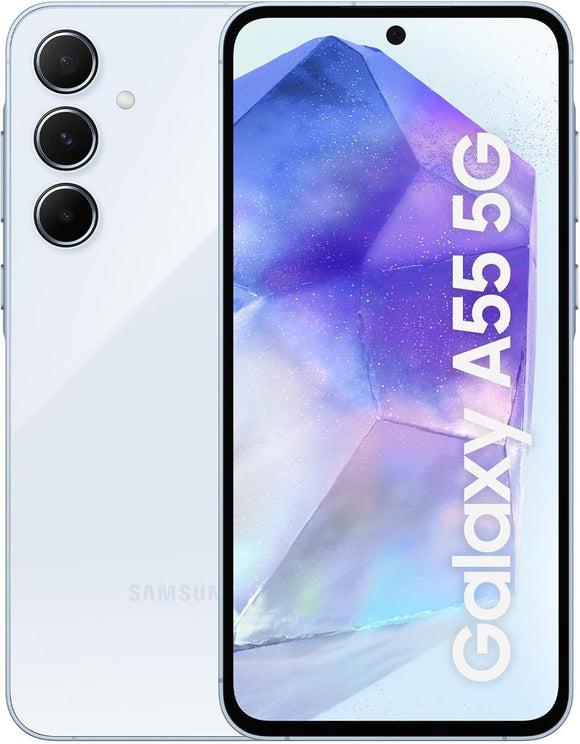 Samsung Galaxy A55 (A556E DS) (256GB+12GB, Awesome Ice Blue)