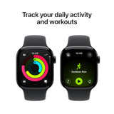 Apple Watch Series 11 42mm (GPS) (MEQT4, Jet Black Aluminium Black Sport Band - S/M)