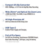 Panasonic HC-X2100 UHD 4K 3G-SDI/HDMI Pro Camcorder with 24x Zoom