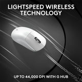 Logitech G PRO X Superlight 2 Wireless Gaming Mouse (White, 910-006640)