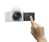 Sony ZV-E10 Mirrorless Camera with 16-50mm II Lens (ILCZV-E10K) (White)
