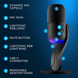 Logitech G Yeti GX Dynamic RGB Gaming Microphone
