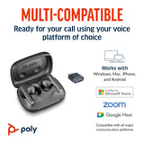 Poly Voyager Free 60 with Basic Charge Case (Black, BT700C)