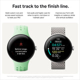 Google Pixel Watch 3 (45mm) Wifi (Polished Silver + Porcelain Band)