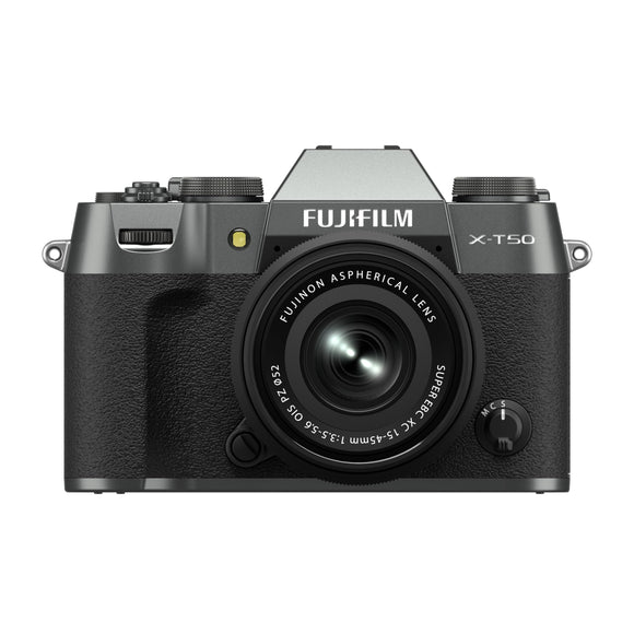 Fujifilm X-T50 Mirrorless Camera with XC 15-45mm F/3.5-5.6 Lens (Charcoal Silver)