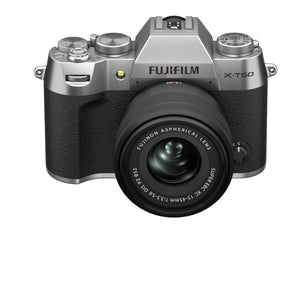 Fujifilm X-T50 Mirrorless Camera with XC 15-45mm F/3.5-5.6 Lens (Silver)