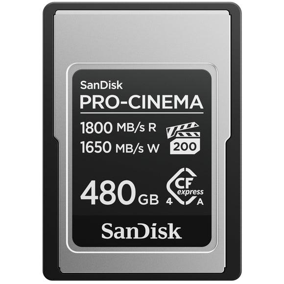 SanDisk PRO-CINEMA CFexpress Type A Memory Card (480GB, SDCFEA-480G-ZN4MN)