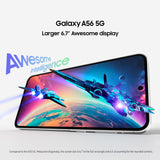Samsung Galaxy A56 (A566B-DS, 5G) (256GB+12GB, Awesome Light Gray)
