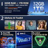 UleFone Armor 28 Ultra Thermal (1TB+16GB, Epic Black)