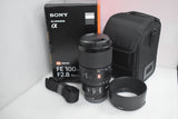 Sony FE 100mm f/2.8 Macro GM Lens (SEL100M28GM)