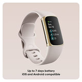 Fitbit Charge 5 Fitness Wristband (FB421) (Lunar White / Soft Gold)