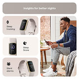 Fitbit Charge 5 Fitness Wristband (FB421) (Lunar White / Soft Gold)