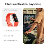 Fitbit Charge 6 Fitness Wristband (Coral+Champagne Gold)