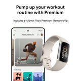 Fitbit Charge 6 Fitness Wristband (Porcelain+Silver)