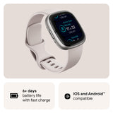 Fitbit Sense 2 GPS Smartwatch (Lunar White)