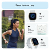 Fitbit Sense 2 GPS Smartwatch (Soft Gold Aluminum Case with Blue Mist Infinity Band)