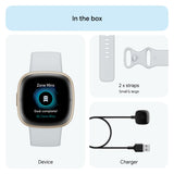 Fitbit Sense 2 GPS Smartwatch (Soft Gold Aluminum Case with Blue Mist Infinity Band)