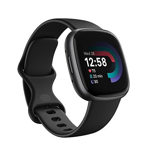 Fitbit Versa 4 GPS Smartwatch (Black / Graphite Aluminium)