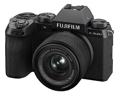 Fujifilm X-S20 Mirrorless Digital Camera with XC15-45mm Lens